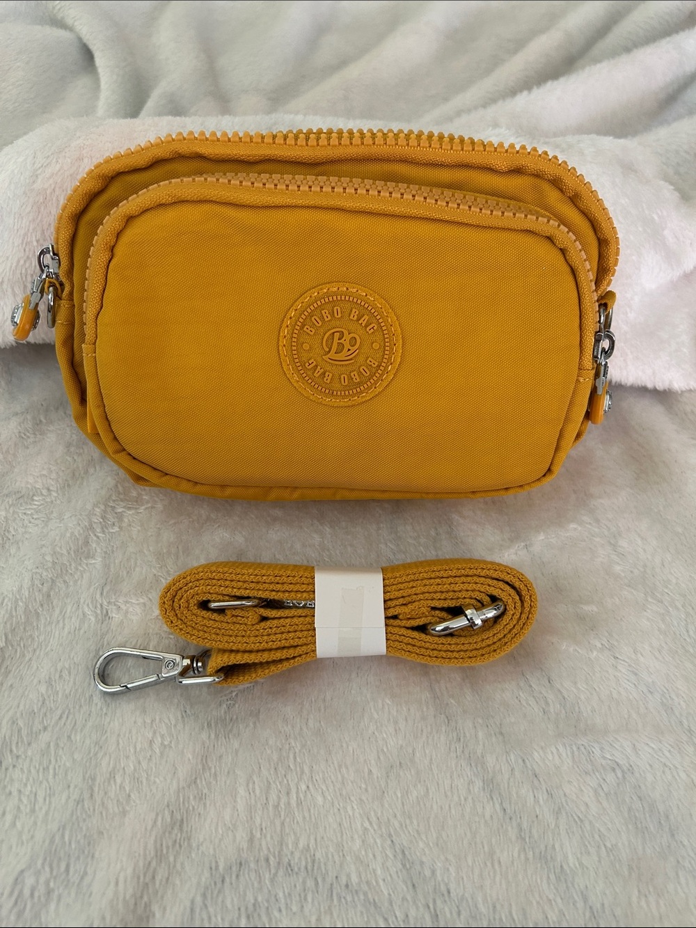Mustard Yellow Compact Crossbody